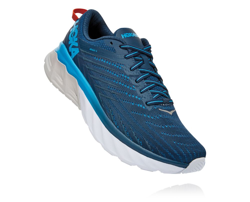 Hoka One One Arahi 4 Ortopediska Skor Herr Blå - SE-6301284